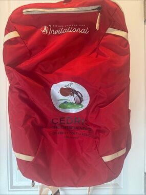 Cedric The Entertainer Red Golf Carry Bag - Applied Underwriters Invitational